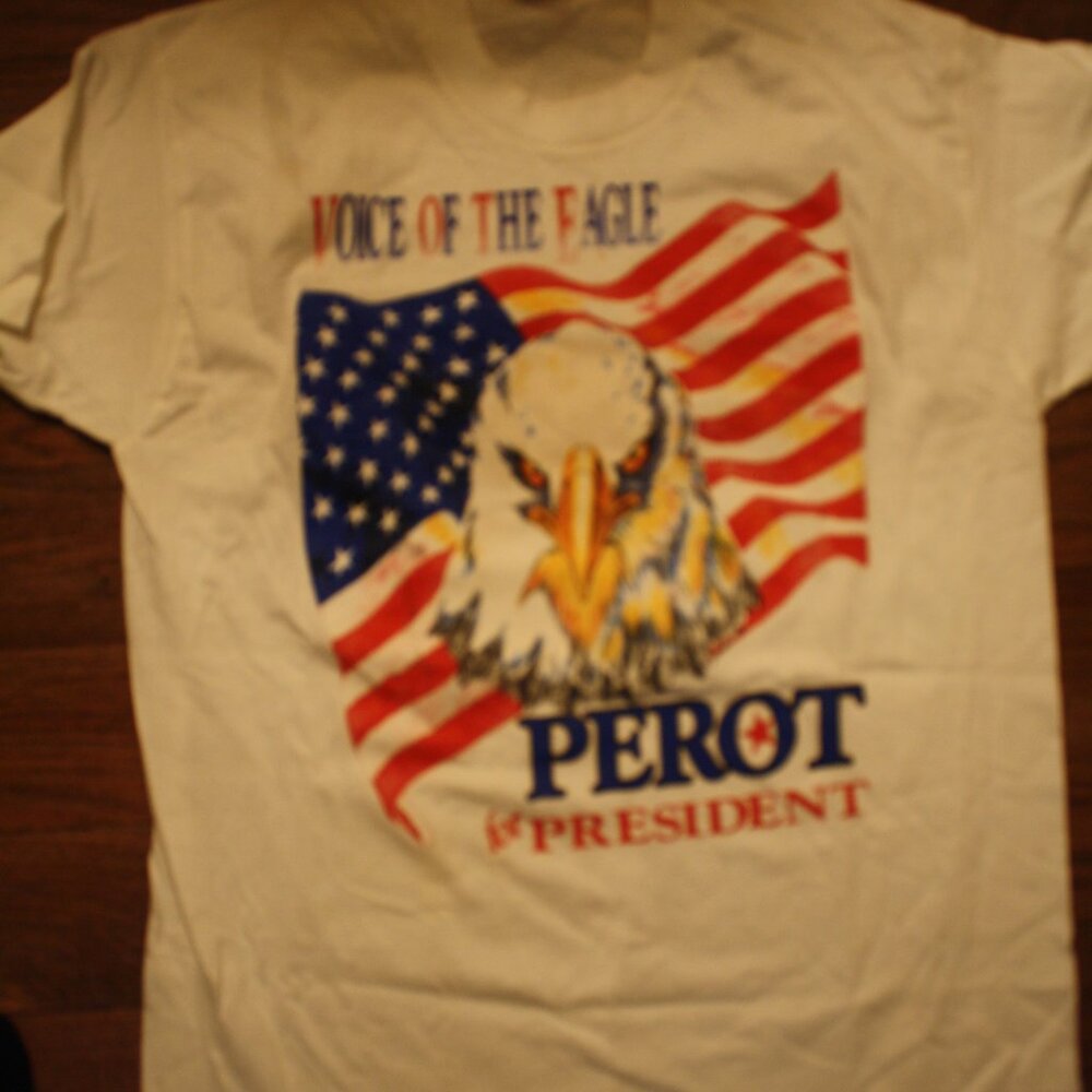 VINTAGE ROSS PEROT FOR PRESIDENT TEE SHIRT LARGE